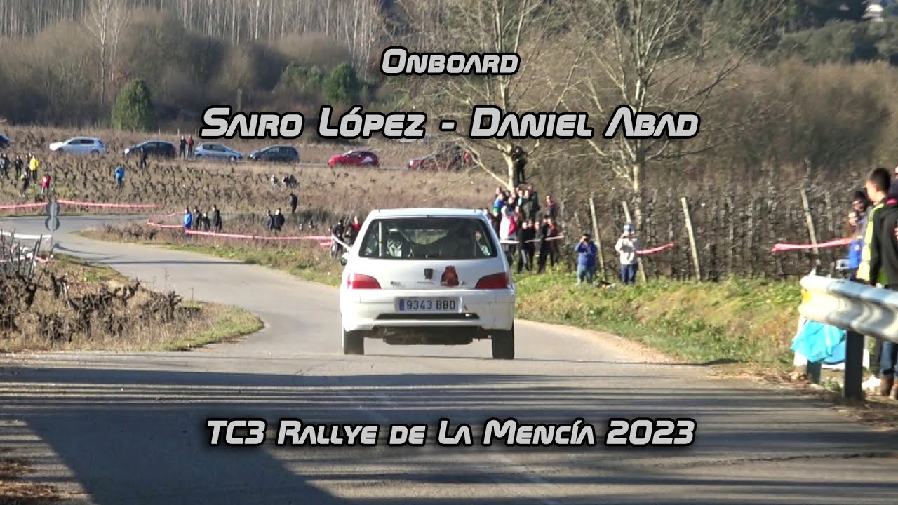Onboard TC3 | Sairo López - Dani Abad | Peugeot 106 | Rallye de La Mencía 2023