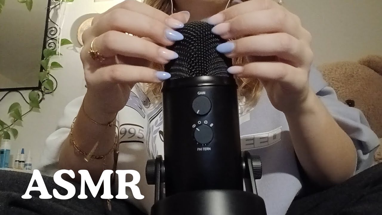 ASMR Trigger Assortment | Hand Sounds, Nail Tapping, Book Sounds, Mic Brushing