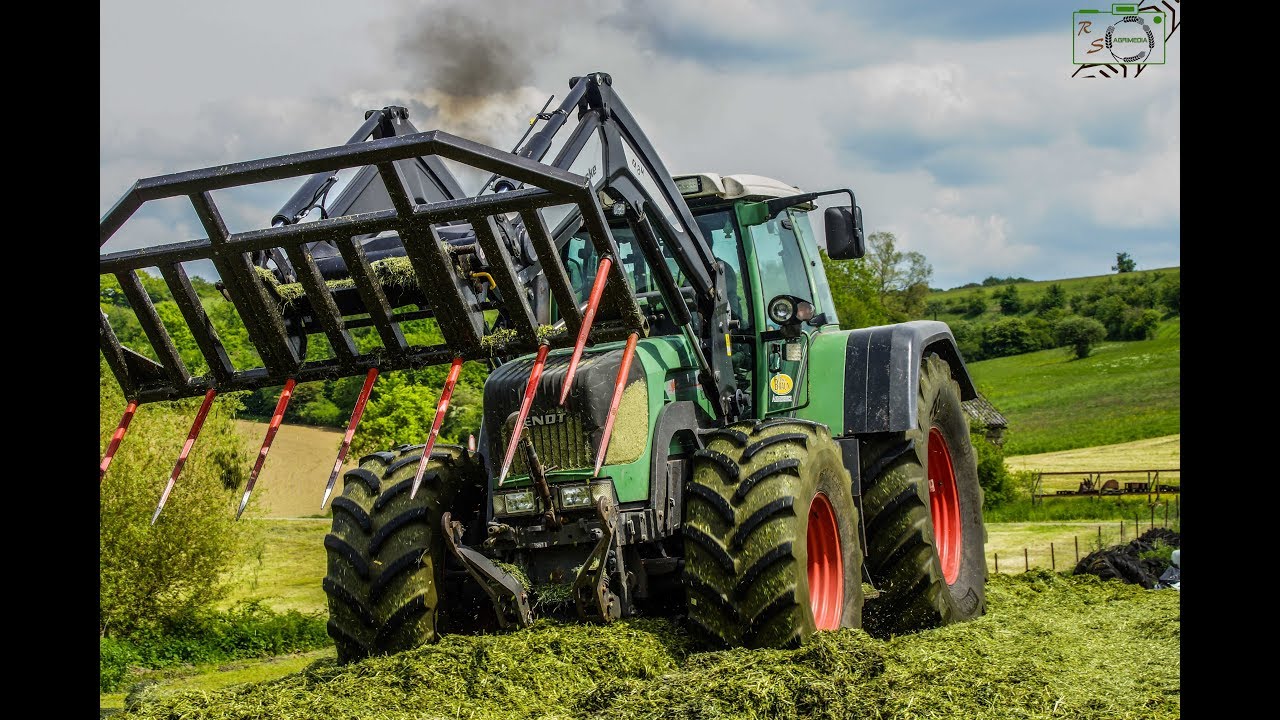 Fendt 930 Vario TMS/ Quicke Q8M/ 1. Schnitt 2019 Walzen/ Motorsound [Agrarservice Braun]