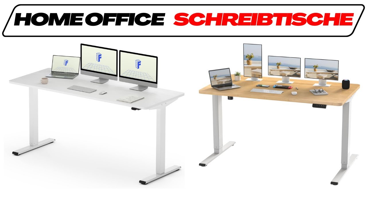 Beste Home-Office Schreibtische im Test-Vergleich (TOP 3) 🥇 Mit H&ouml;henverstellung