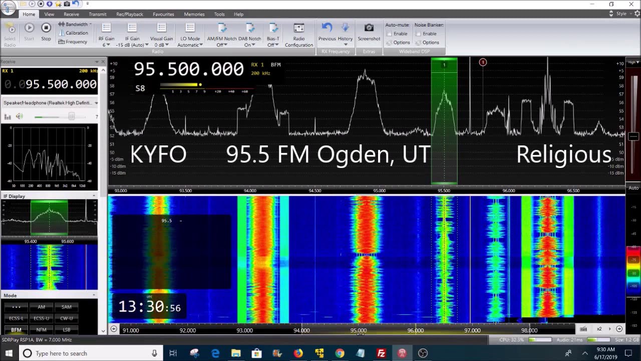 Salt Lake City, Utah broadcast band FM radio scan