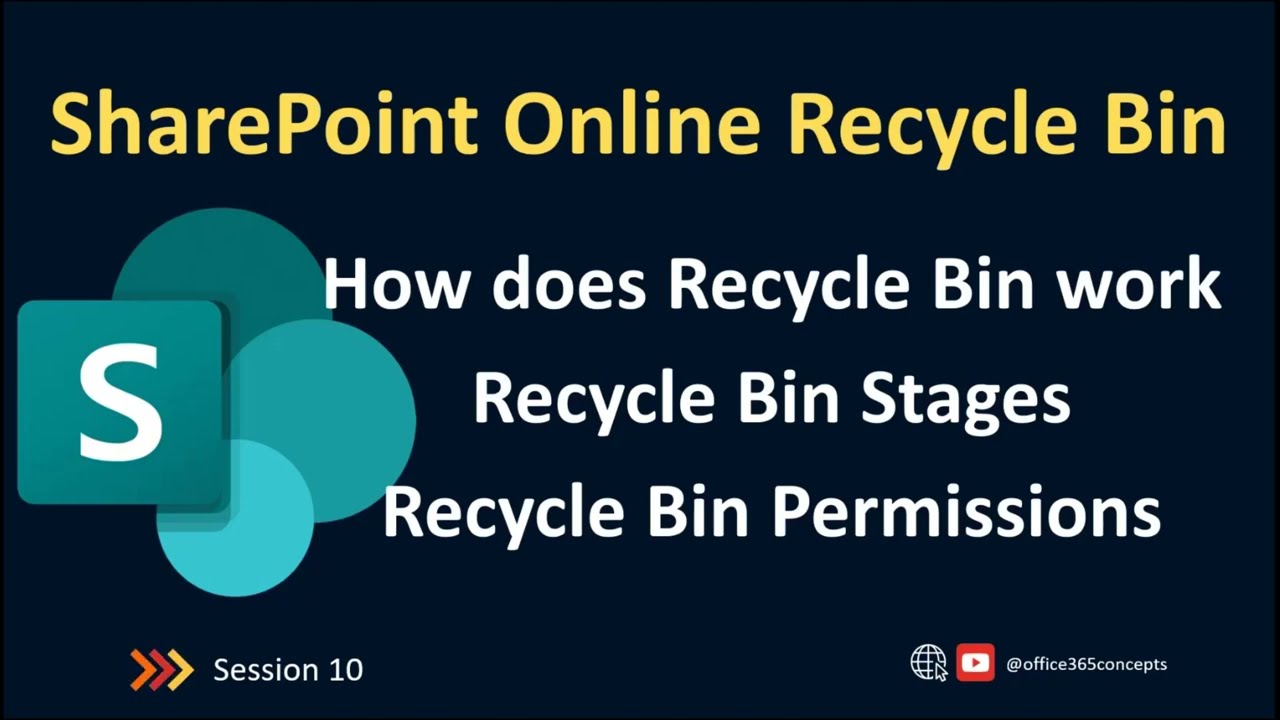 How SharePoint Online Recycle Bin works | Stages of Recycle Bin in SPO | SharePoint Online Training