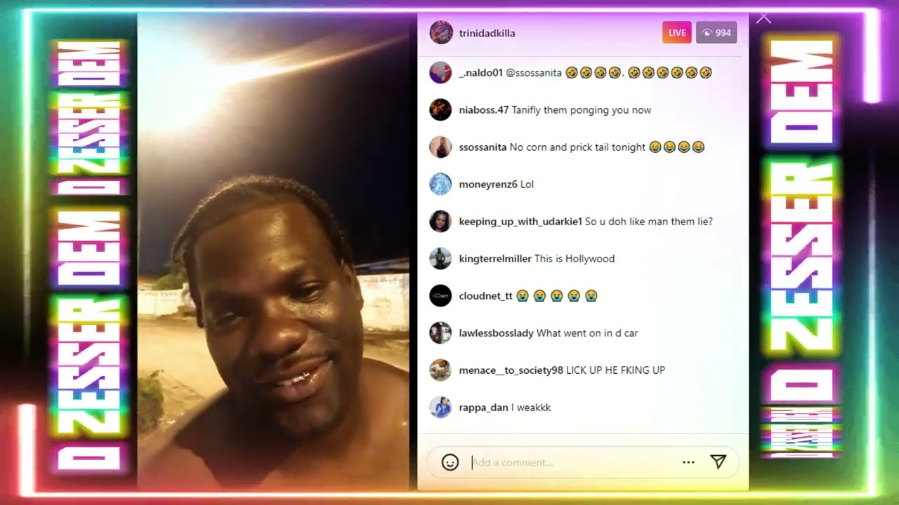 TRINIDAD KILLA TALKING D THINGS LOL