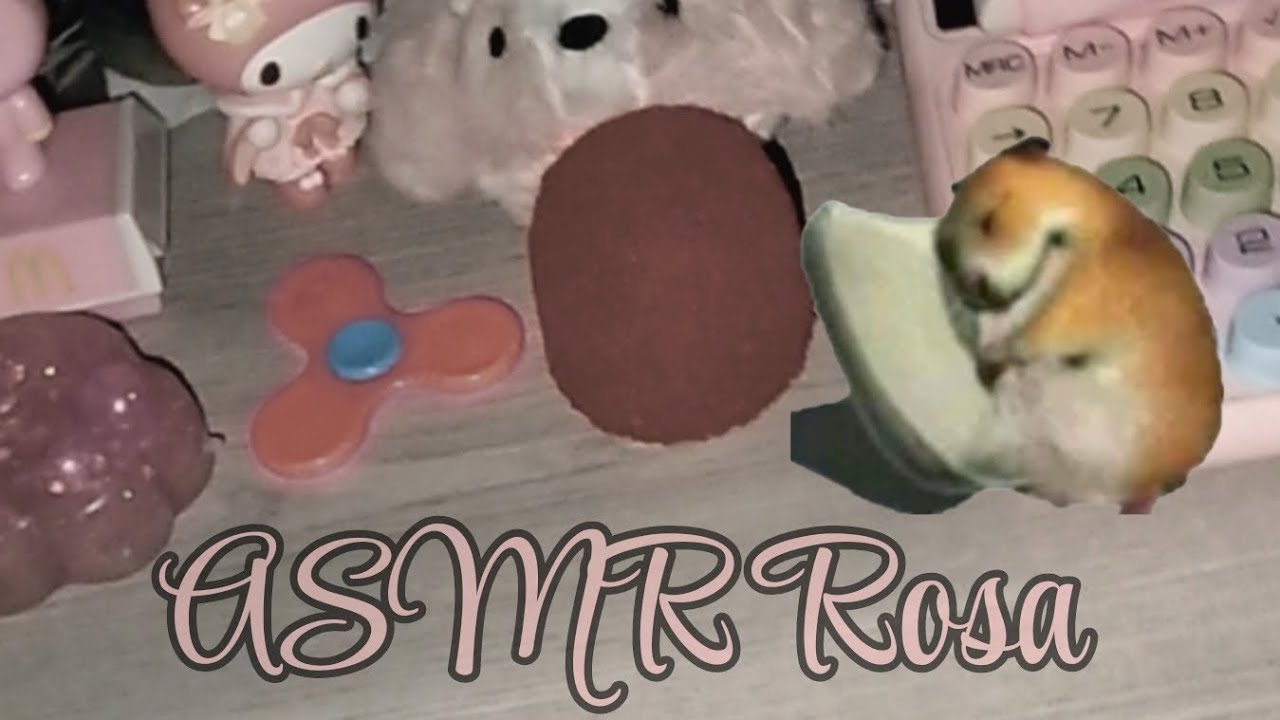 ASMR con objetos rosas 🩷💖🌷
