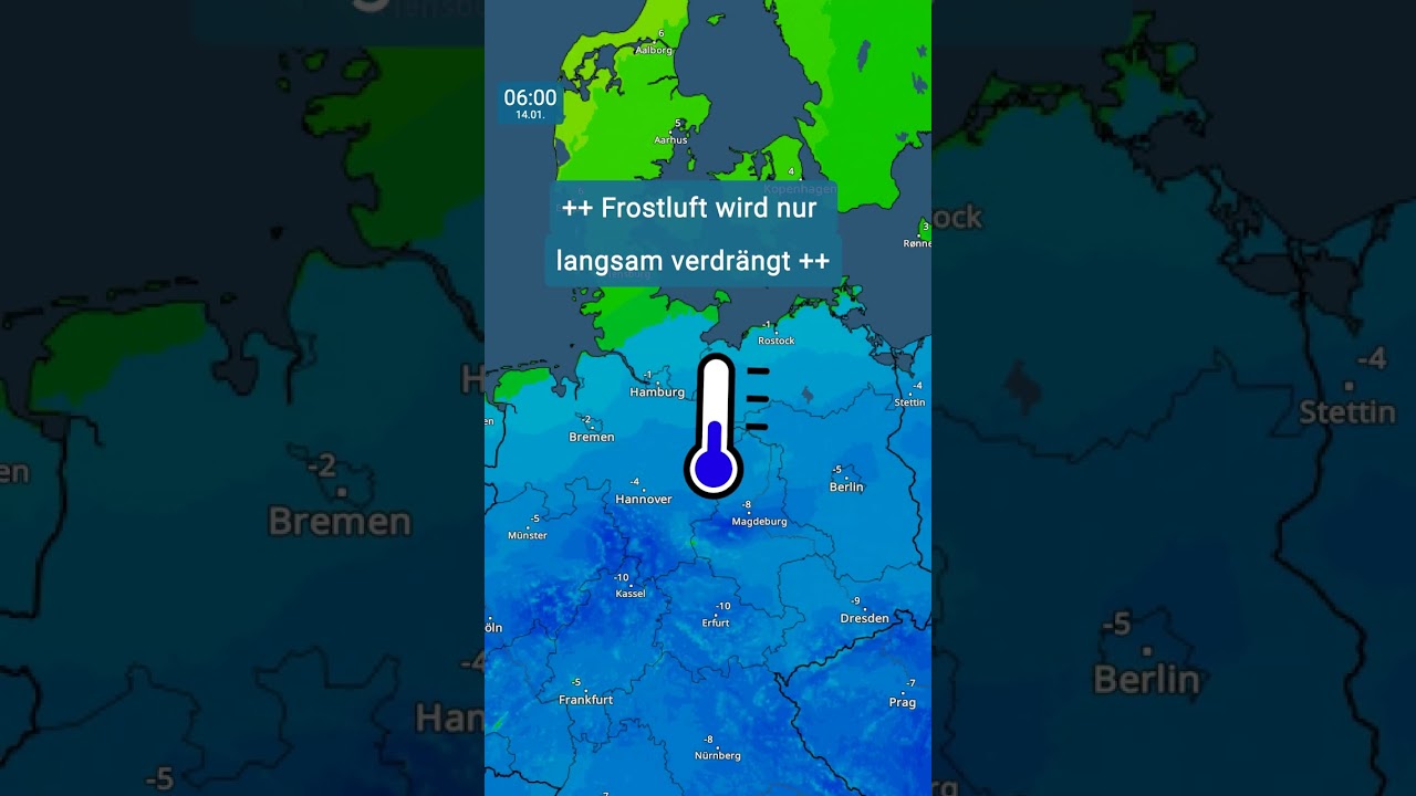 ❗️ Vorsicht Gl&auml;tte am Dienstag im Norden 🥶 #wetteronline #shorts #warning