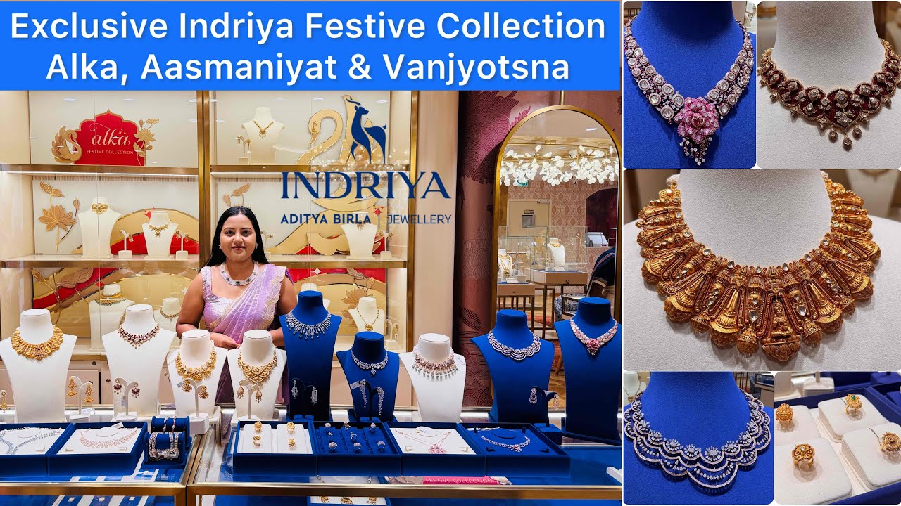 Indriya New Festive Collections - Alka, Aasmaniyat and Vanjyotsna / Gold, Diamonds & Polki Designs ✨
