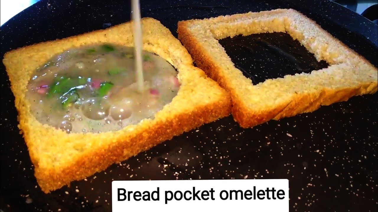 Bread Omelette Recipe | Bread Pocket Omelette Sandwich | Breakfast Recipe | Egg Recipes-cookwithrama