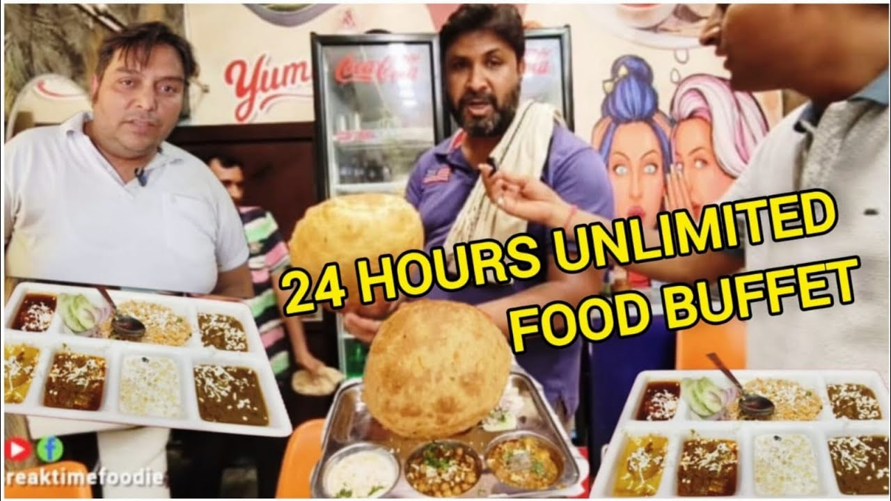Rs.140/- Unlimited buffet, breakfast, naan, missi, laccha paratha, rabdi lassi and Chinese much more