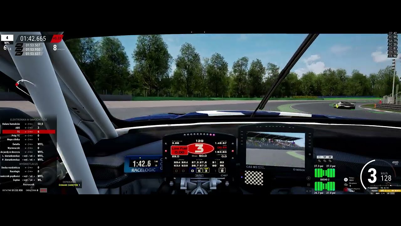 Assetto Corsa Competizione Monza Ford Mustang ustawienia i wyśćig w internecie