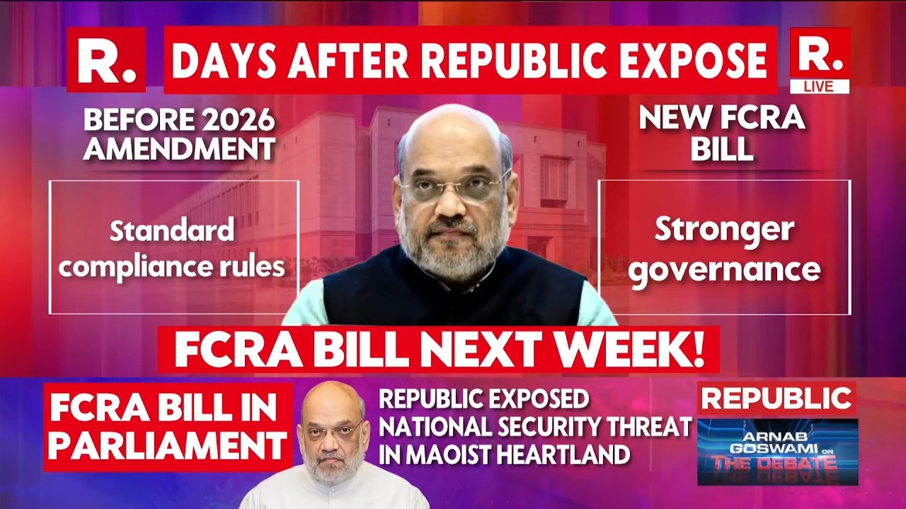 LIVE: FCRA Bill Set For Lok Sabha Next Week | Amit Shah To Introduce Bill | Sources
