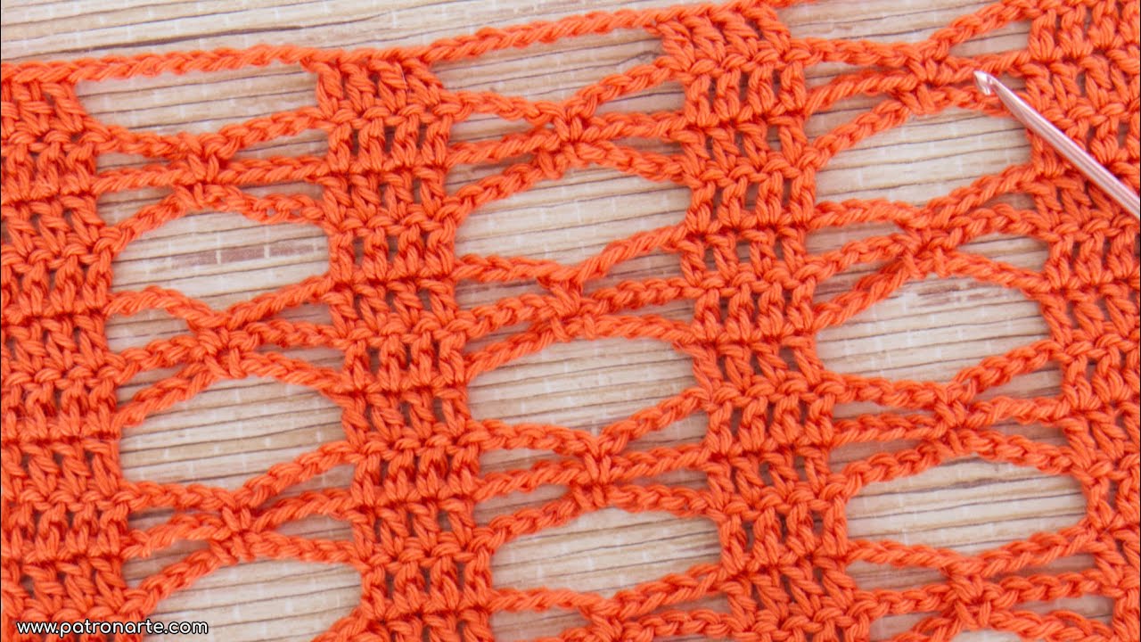 Punto Calado de Crochet Paso a Paso Cunde Mucho es Fácil y Rápido