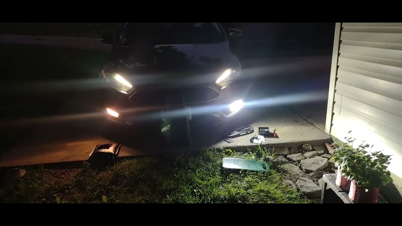 Insanely BRIGHT LED Fog Lights Install for 2015 Ford Focus