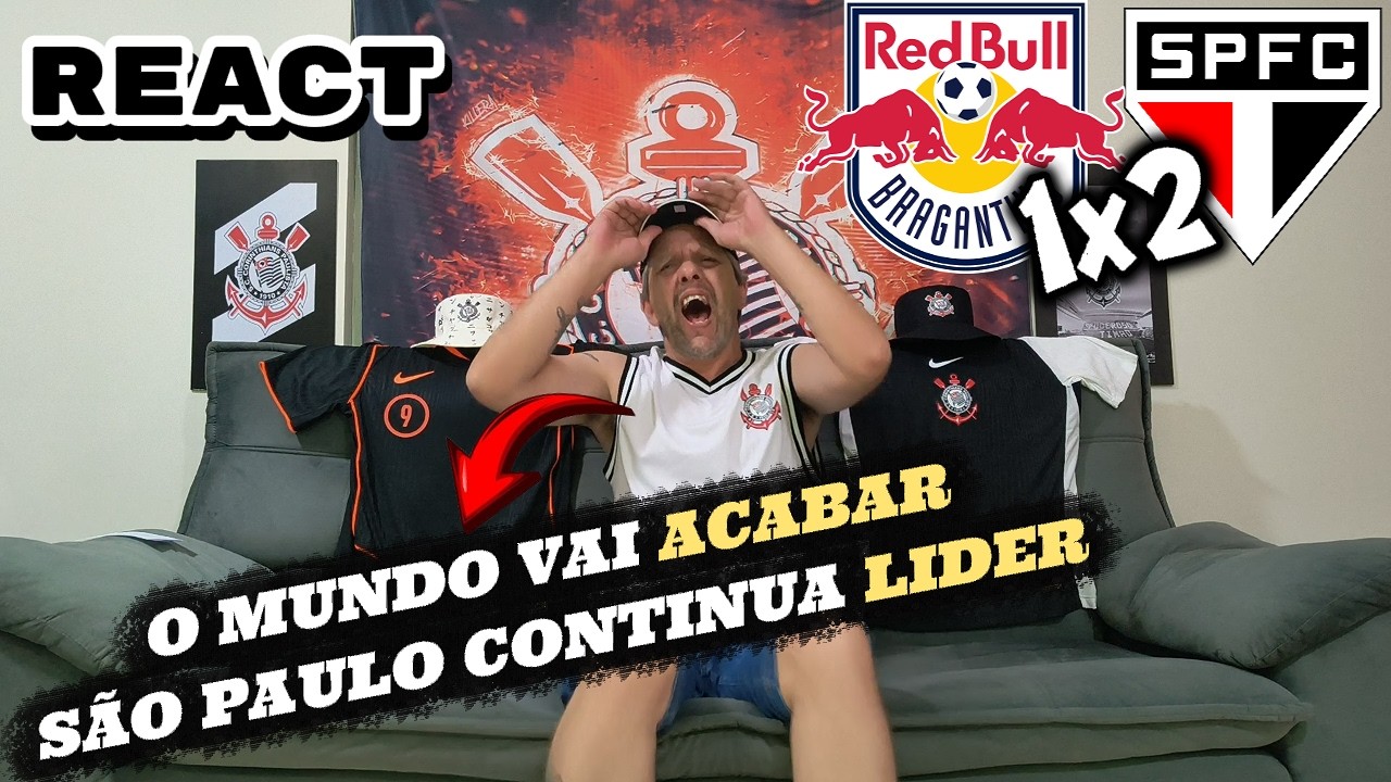 REACT Bragantino 1x2 São Paulo - SÃO PAULO MANTÉM A LIDERANÇA E O PESADÊLO CONTINUA!