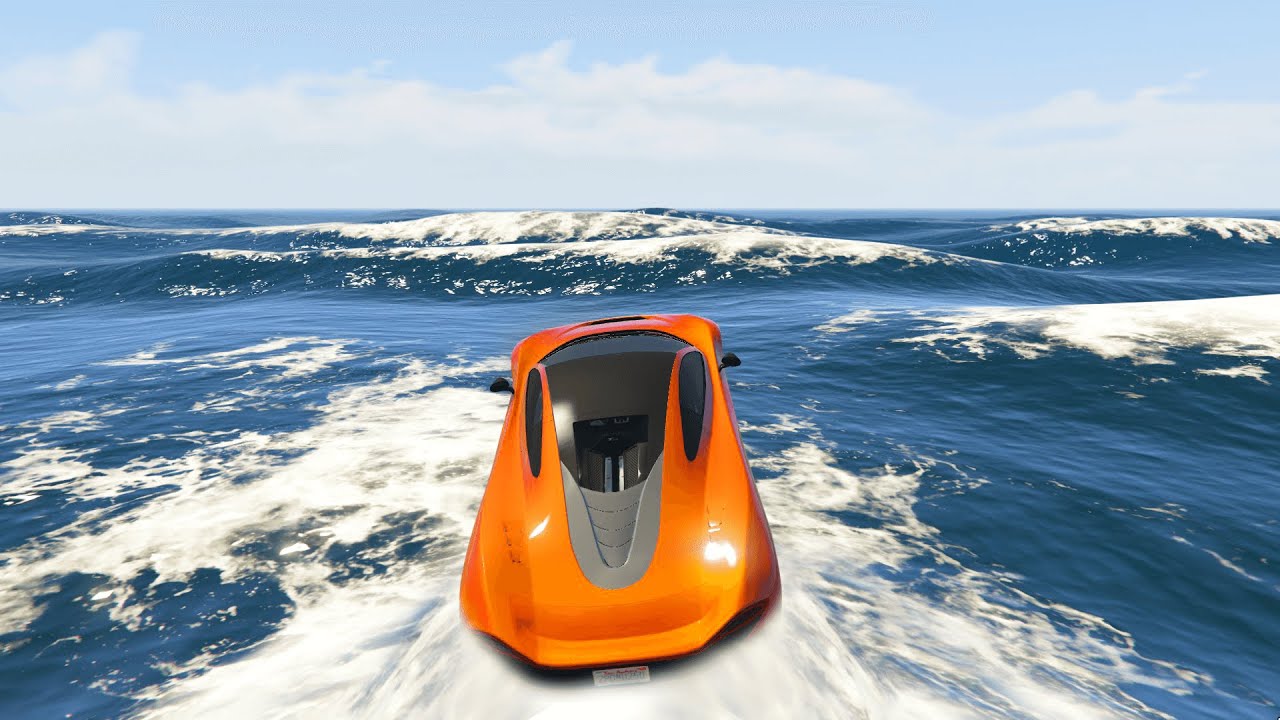 DRIVING CARS ON WATER! (GTA 5 Funny Moments)