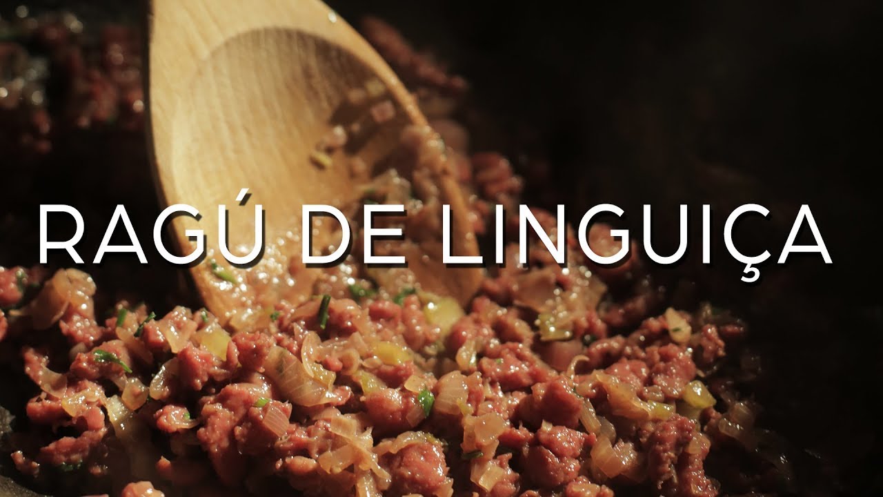 Ragú de Linguiça, servir com massa, batata ou polenta