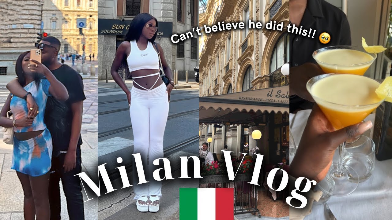 Surprise Birthday Trip to MILAN ITALY🇮🇹 Travel Vlog 🤍 we had the best time