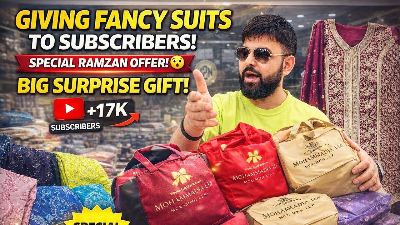 Ramzan Special 🔥 Subscribers Ko Fancy Suits Gift + Lowest Wholesale Prices | Mohammadia LLP