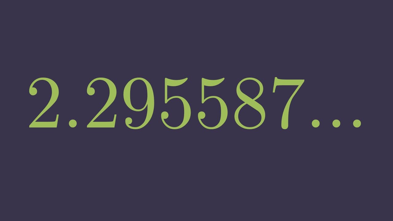 The Greatest Number you've Never Heard of