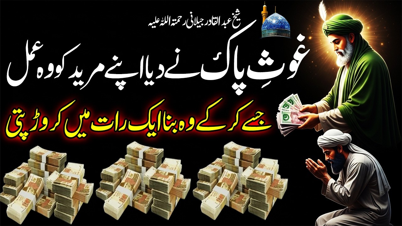 Ghouse Pak (RA) Ka Most Powerful Wazifa for Rizq & Wealth | Money Problems End Soon