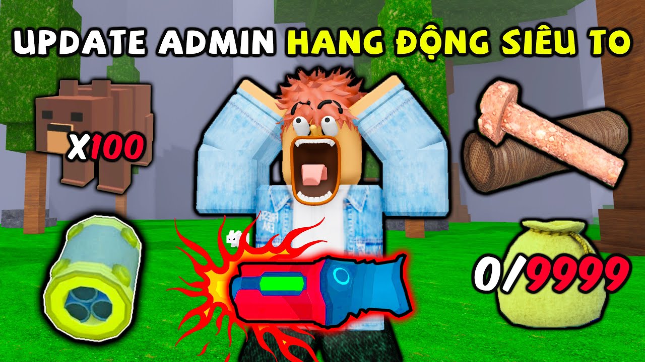 UPDATE ADMIN HANG ĐỘNG SIÊU TO CỰC NHIỀU VŨ KHÍ XỊN trong 99 NIGHTS IN THE FOREST ROBLOX