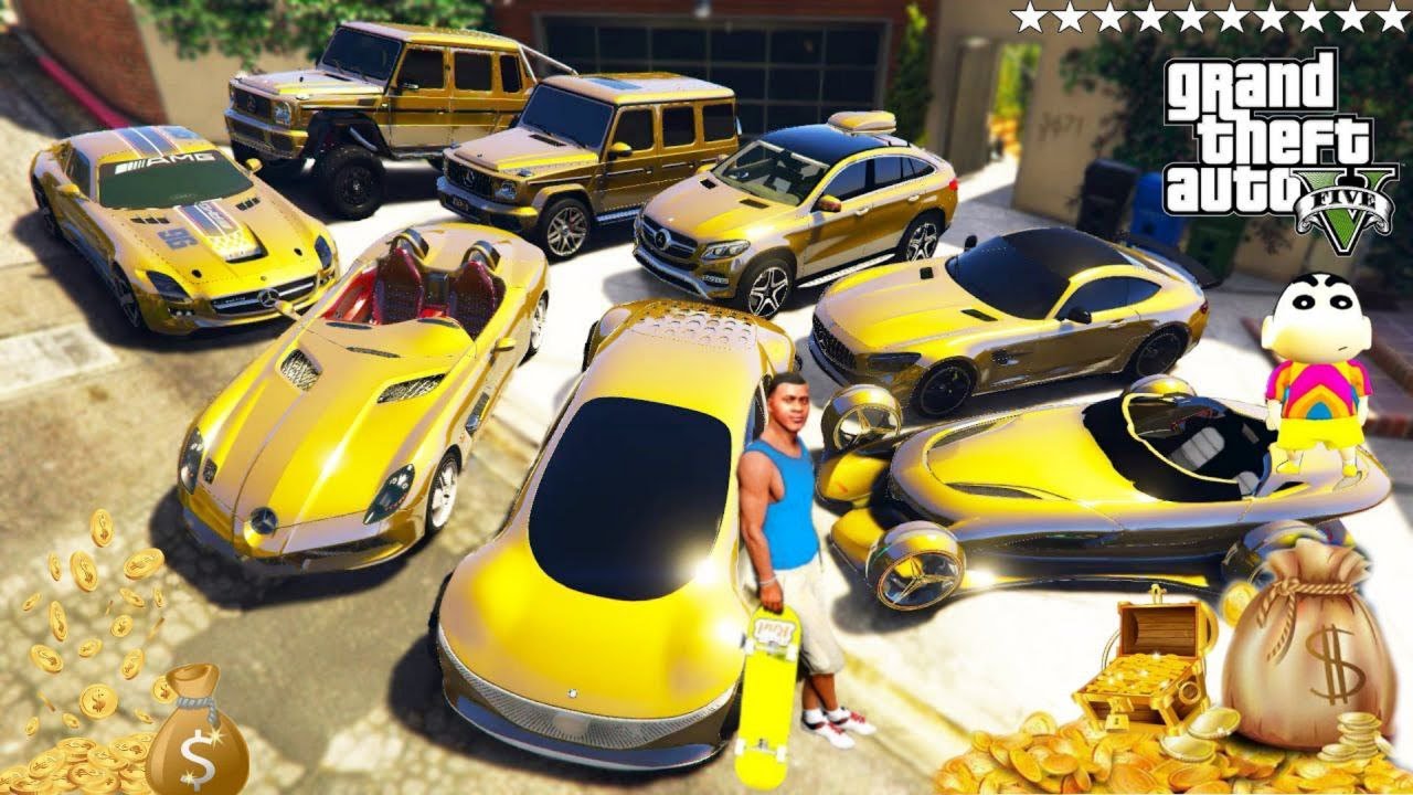 FRANKLIN TOUCH ANYTHING BECOME GOLD || EVERYTHING IS FREE IN GTA 5