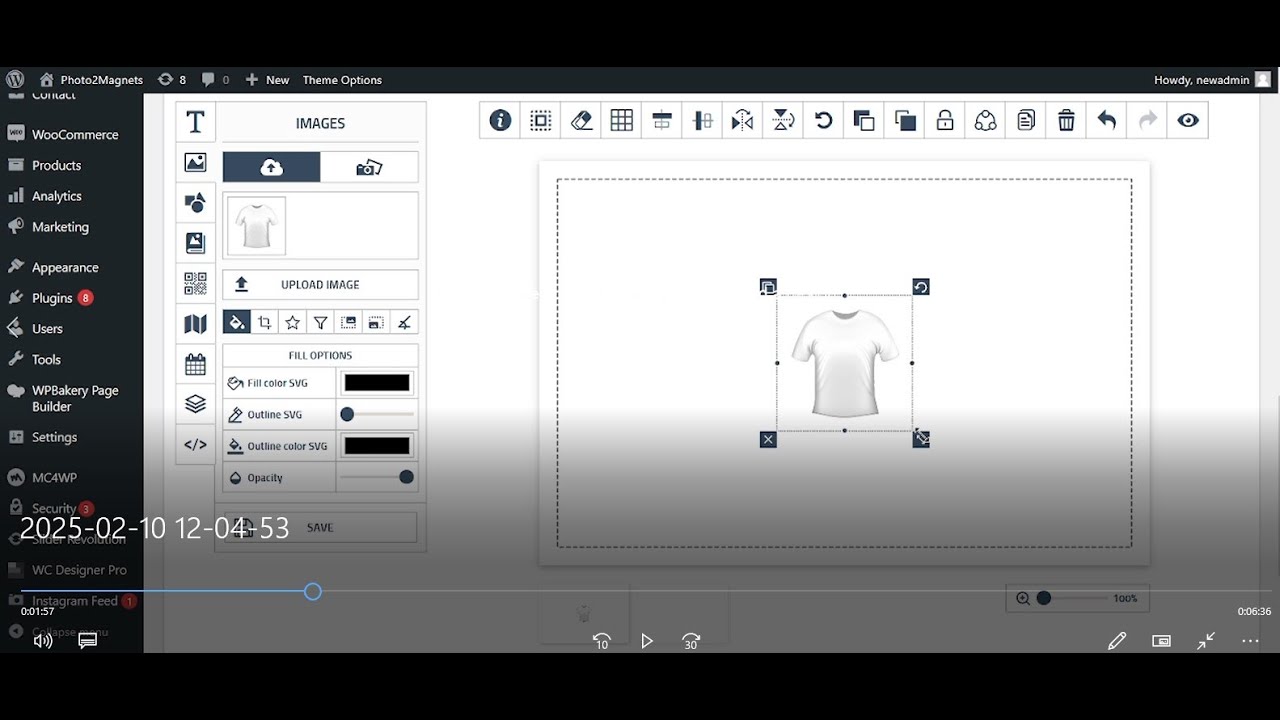 How to create a T-Shirt Custom Product using WC Designer Pro