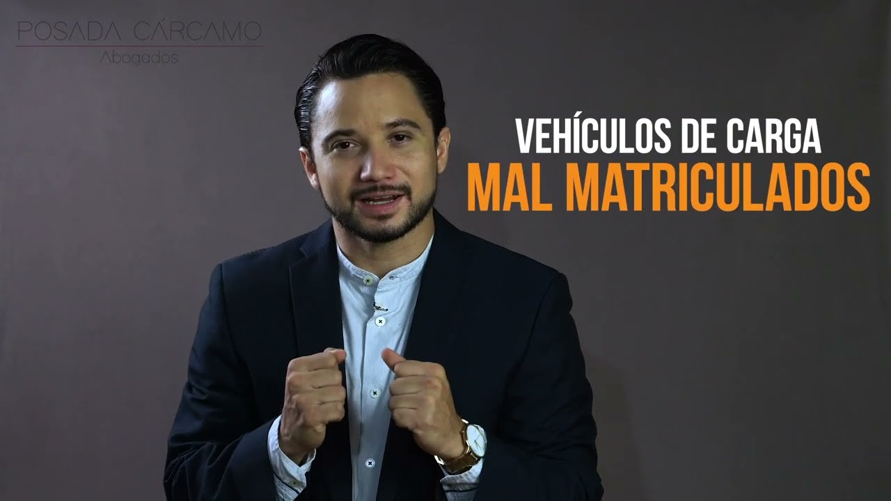 Veh&iacute;culos de transporte de carga mal matriculados