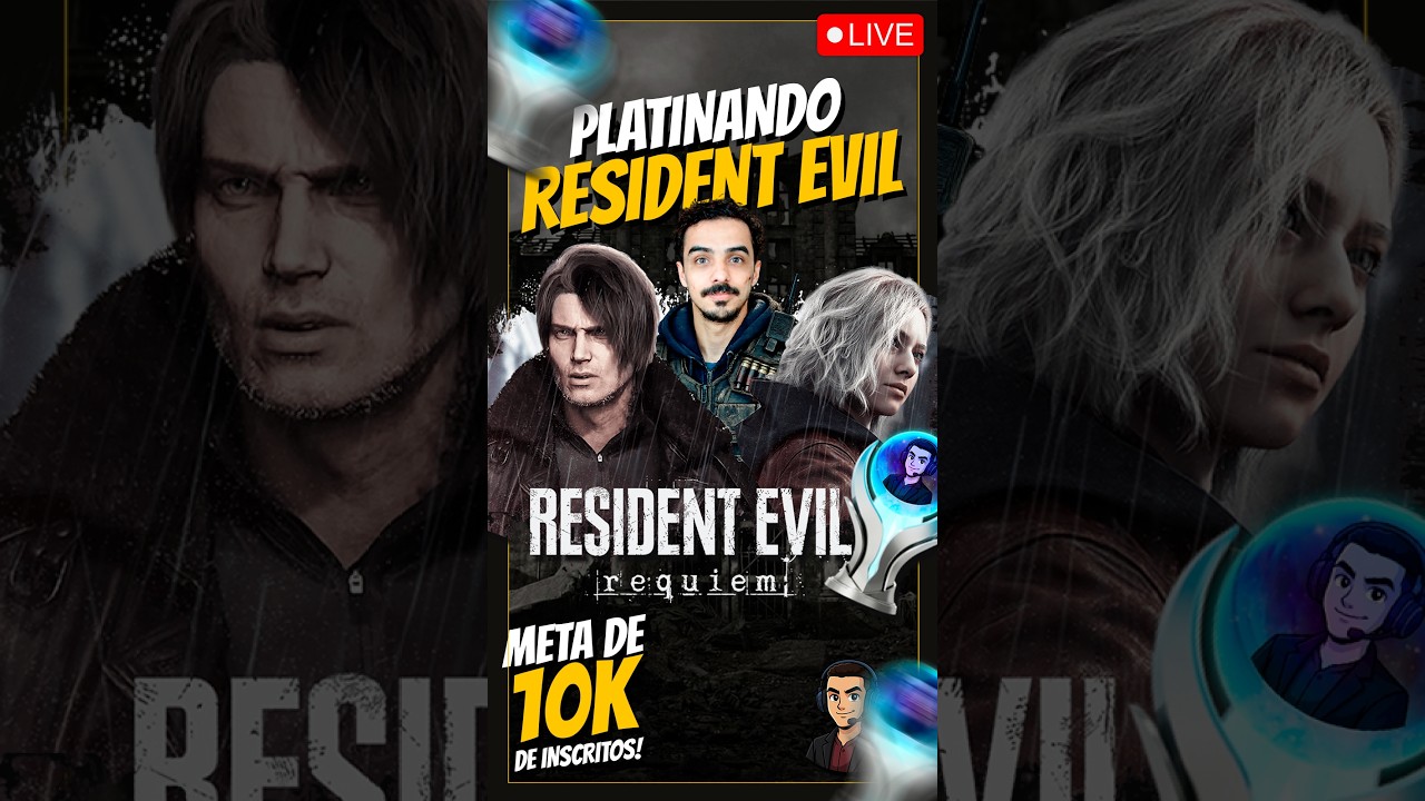 PLATINANDO - RE9 REQUIEM AO VIVO (PT-BR)😱 #ResidentEvil9Requiem #aovivo #ptbr #shorts