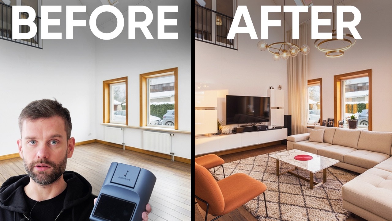 Easy Virtual Staging for Real Estate Photography with Giraffe360
