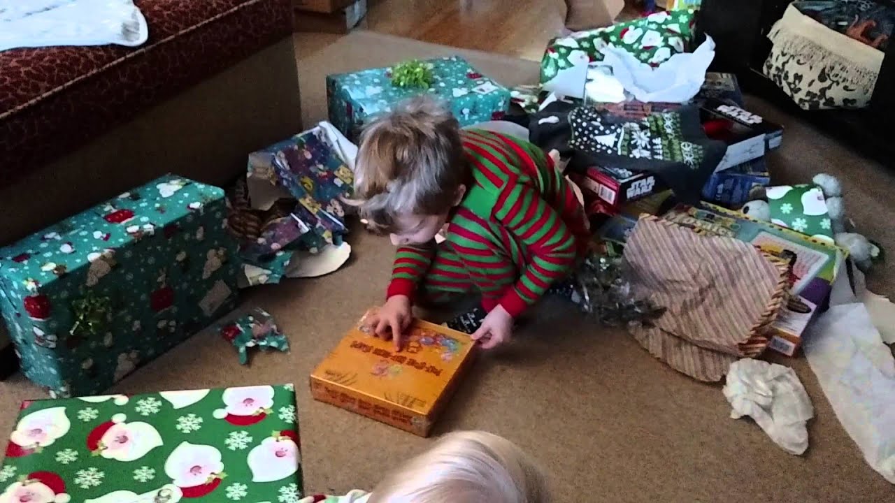 Christmas morning chaos