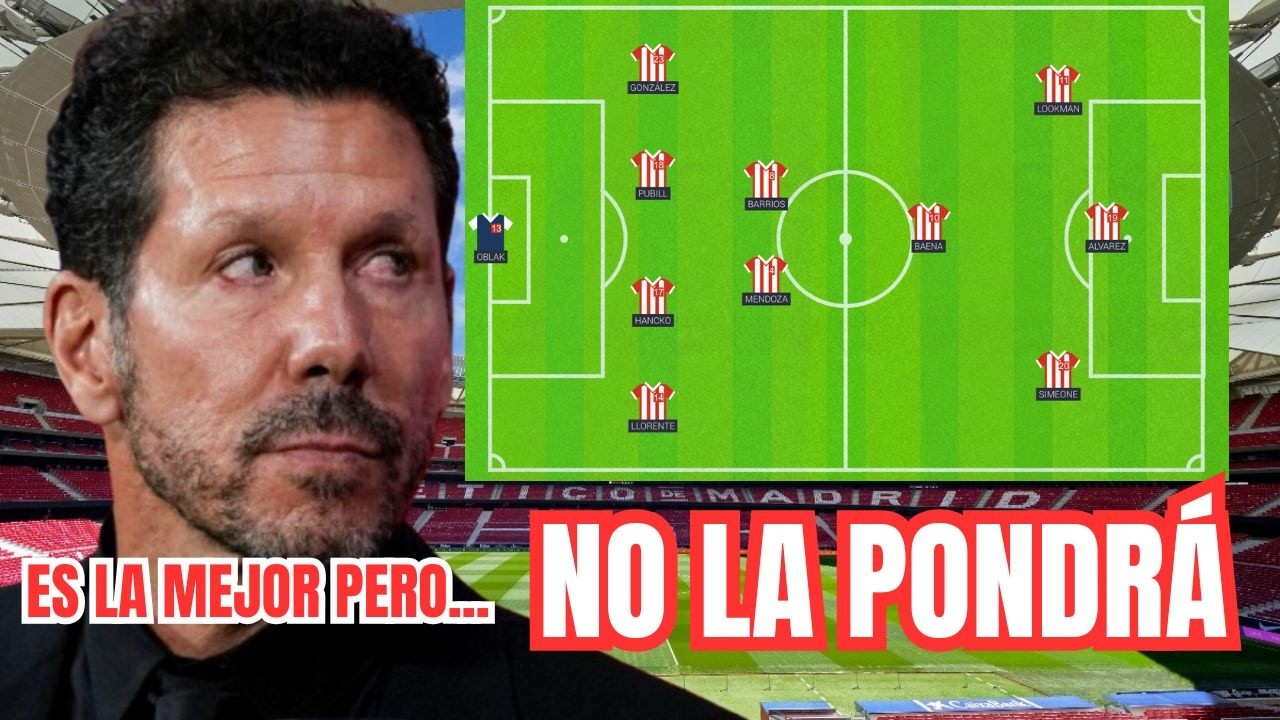 🚨 La Mejor alineación del ATLETI... que Simeone NO va a usar