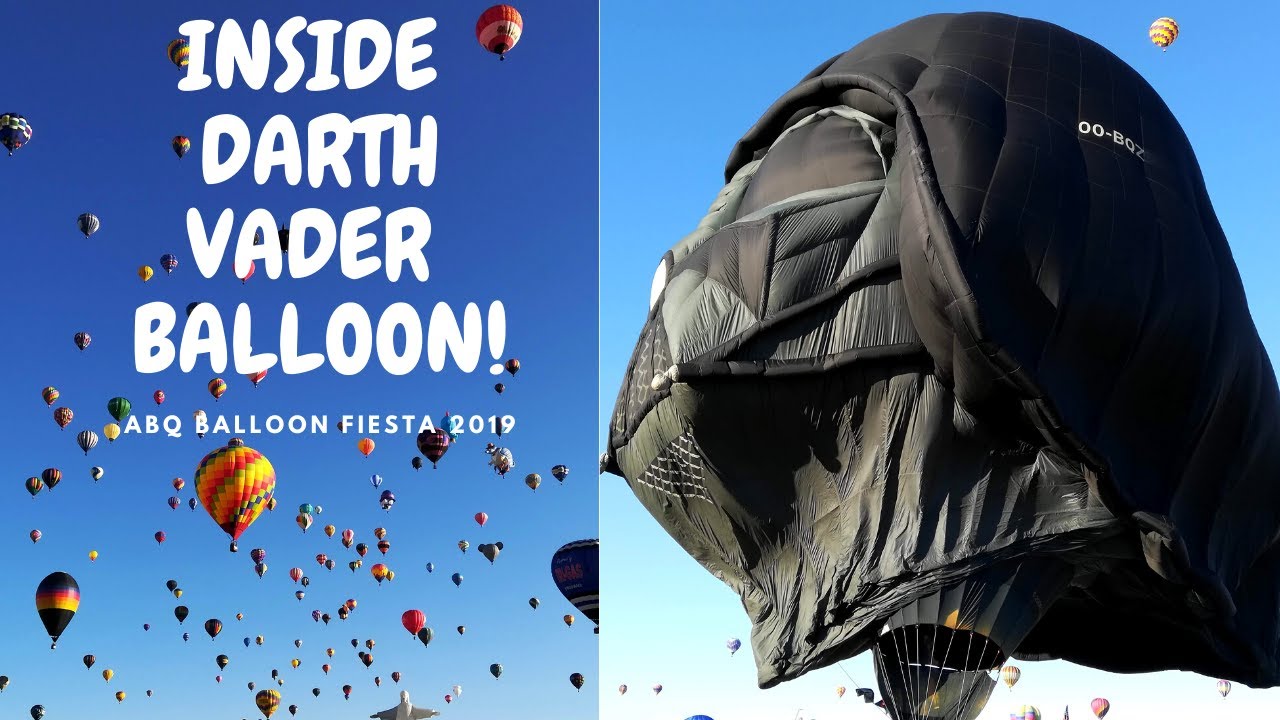 Albuquerque Balloon Fiesta 2019 |We got to walk inside the Darth Vader balloon!|Darth Vader landing