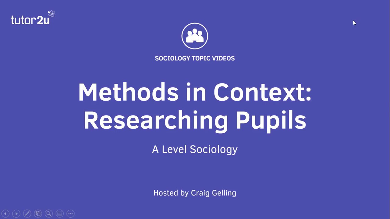 Methods in Context: Researching Pupils (Sociology Theory & Methods)