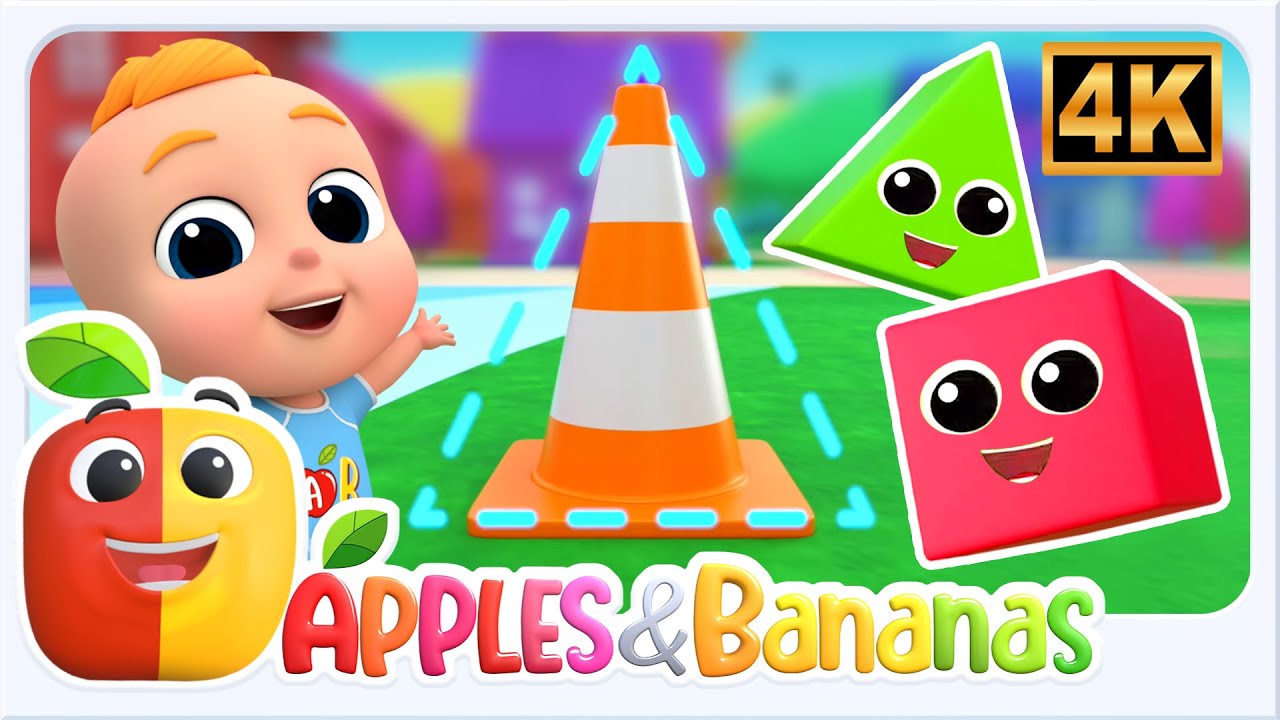 Shapes Song Educational Nursery Rhymes For Kids By Apples And Bananas