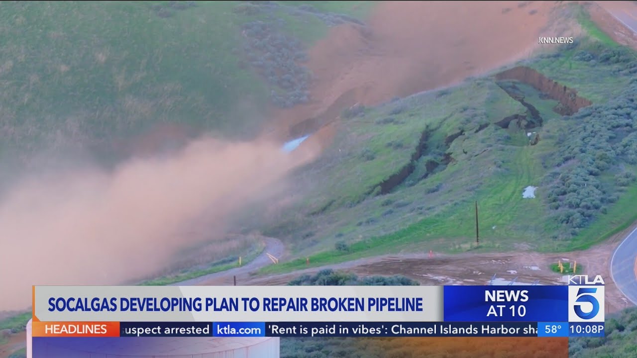 Crews assess damage after Castaic gas pipeline rupture