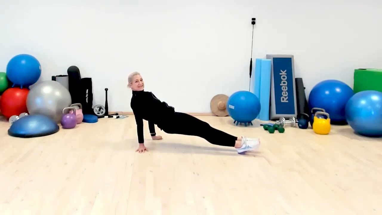 L-sit to crab | Bagside planke til L-sid til krabbe Core træning