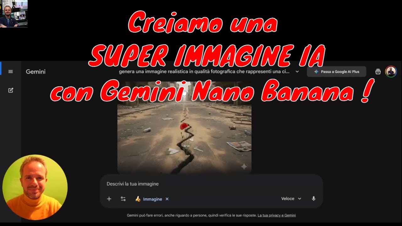 Andrea Cartotto - Lezione pronta all'uso per generare immagini AI con Nano Banana di Google Gemini
