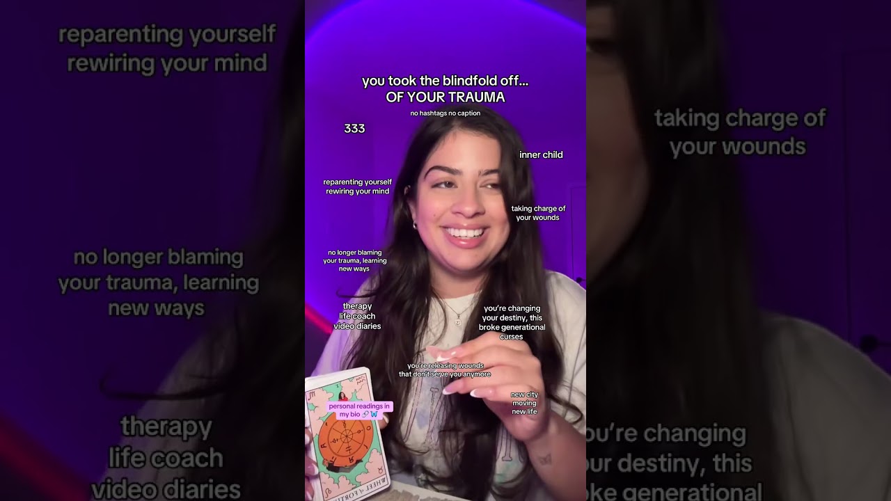 You took  the blindfold off of your trauma - Violet Scorpius Readings