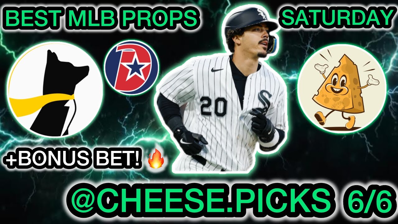 BEST MLB Player Props Saturday 6/6 - BEST MLB Props TODAY!