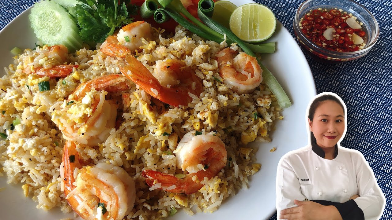 Рецепт тайского жареного риса с креветками • Khao Pad Goong | ThaiChef food
