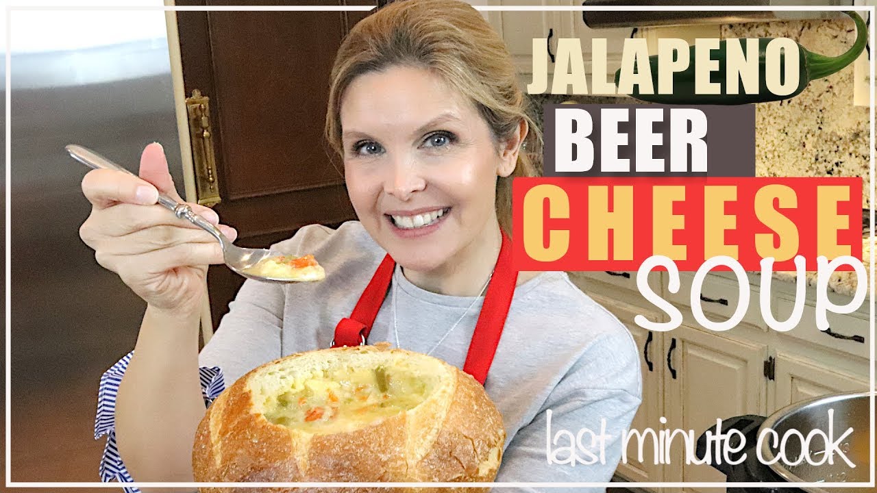Пивной сырный суп | рецепт быстрого приготовления в горшочке с халапеньо!