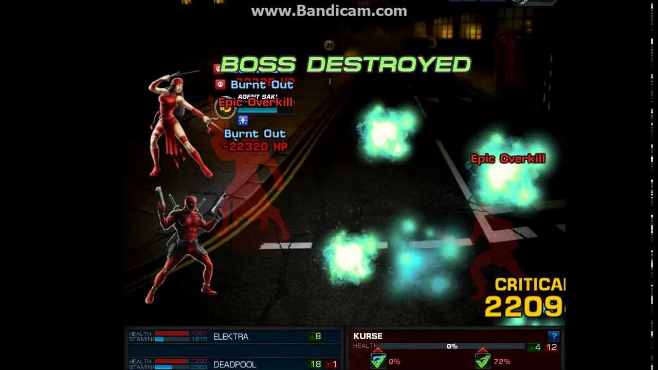 Marvel Avengers Alliance: Group Boss Killer DEADPOOL