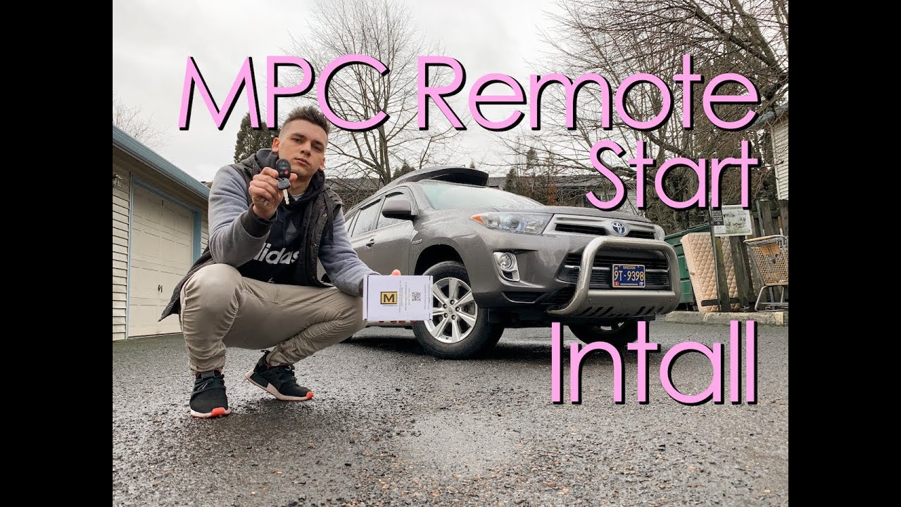 Установка комплекта дистанционного запуска MPC на Toyota Highlander Hybrid 2013 года