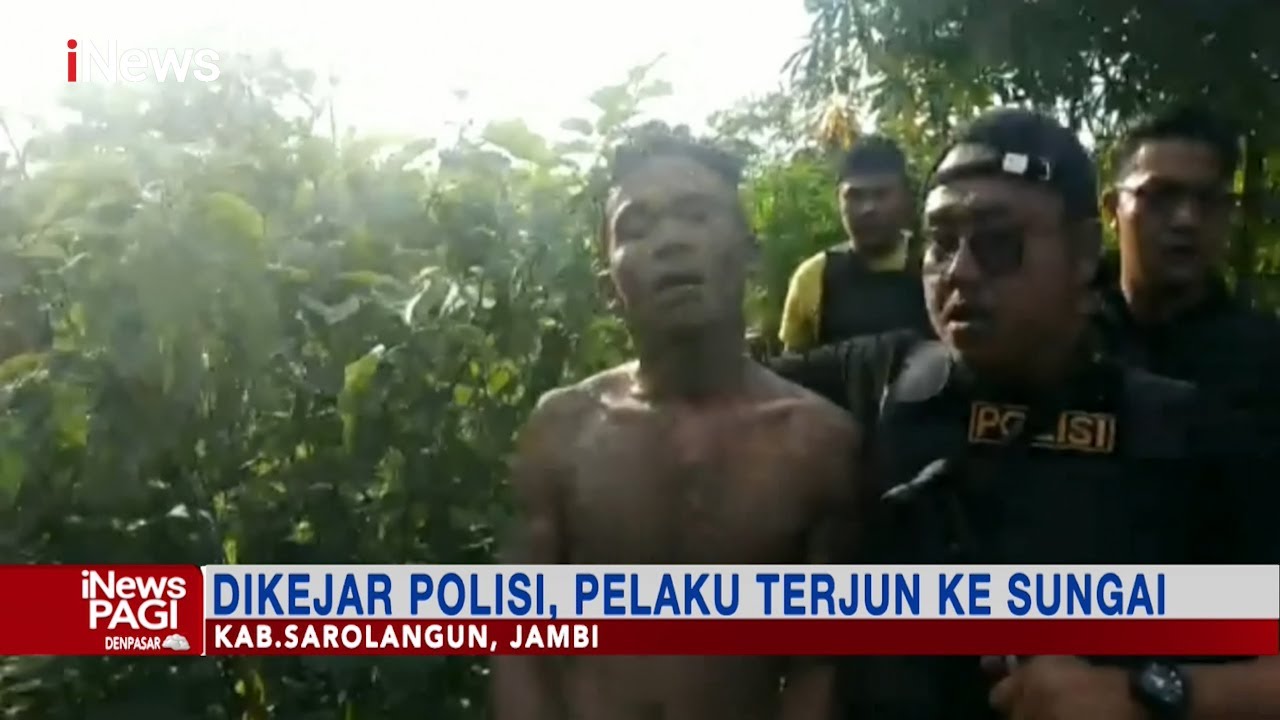 Dikejar Polisi saat Gerebek Curanmor, Pelaku di Jambi Terjun ke Sungai #iNewsPagi 02/01
