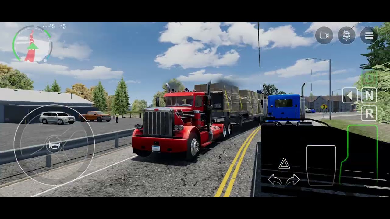 Picking up a load and hauling it. Trucking simulator big rigs gameplay #1