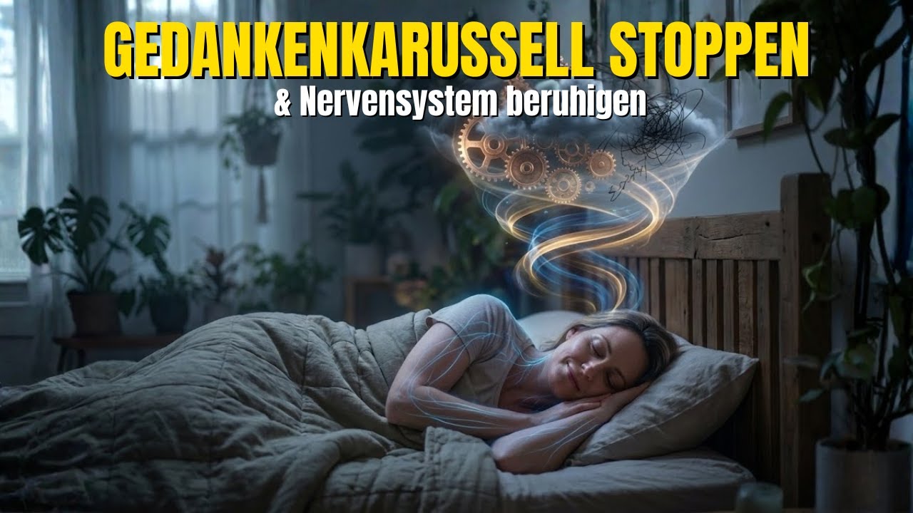 Gedankenkarussell stoppen: Nervensystem beruhigen & tief schlafen (Hypnose)