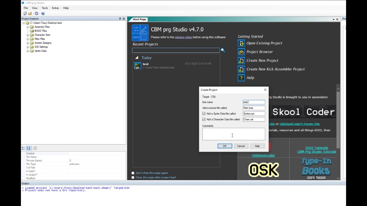 Создайте программу C64 BASIC с помощью CBM Prg Studio