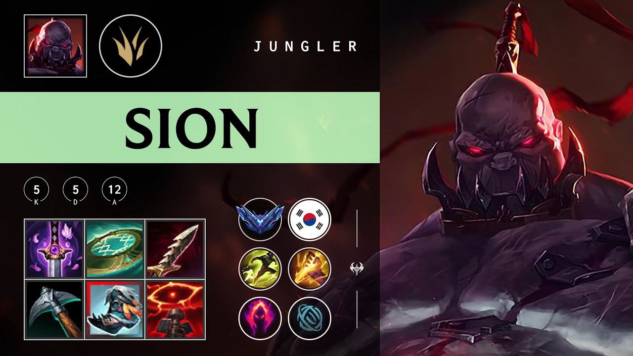 Sion Jungle vs Lillia - KR Diamond Patch 25.24