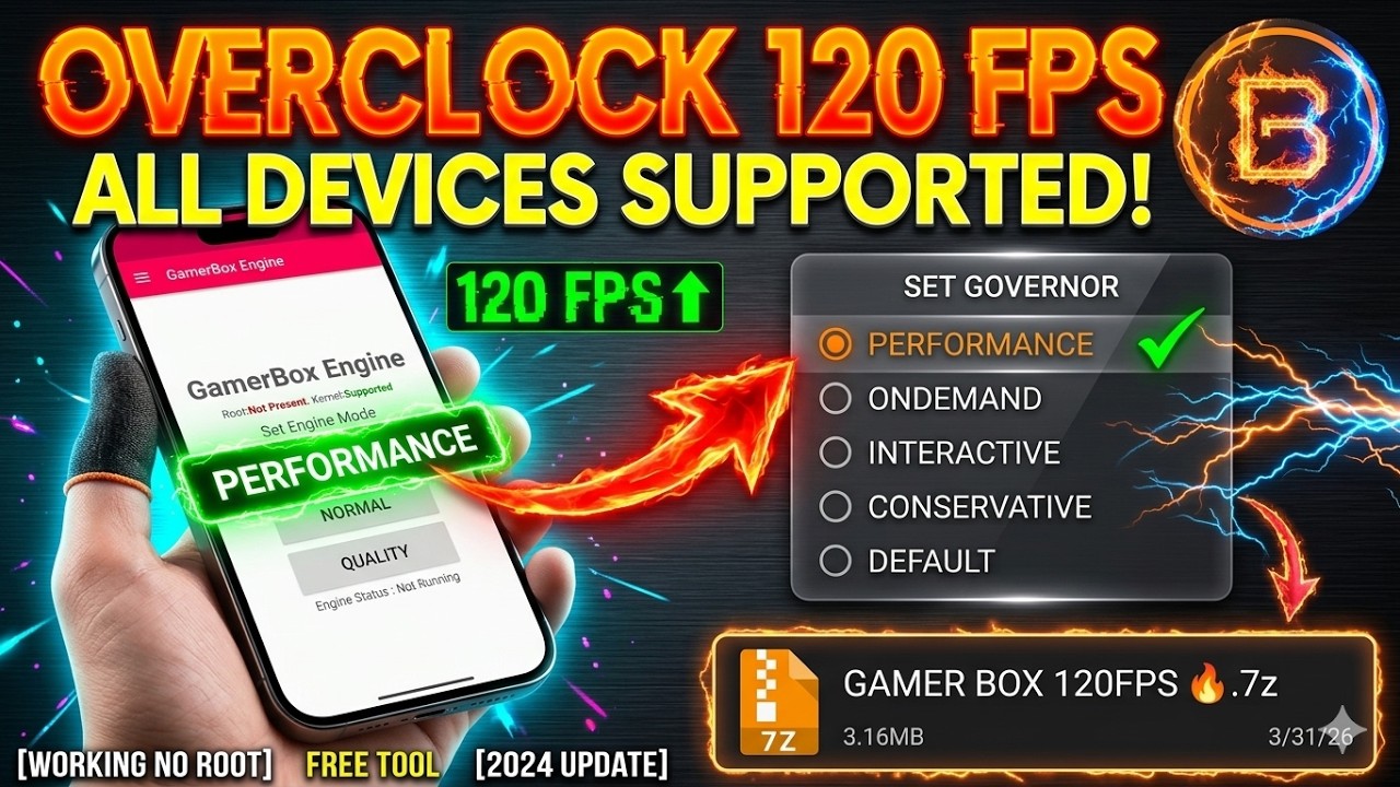 Ускоритель игр 120 FPS + 120 Гц для всех устройств || Разгон производительности Android без рута 🔥