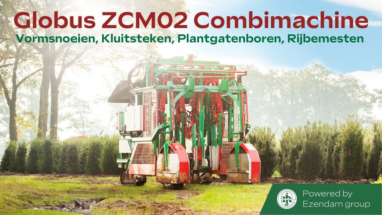 Globus ZCM02 Combimachine - Vormsnoeien Kluitsteken Plantgatenboren Rijbemesten - Powered by Ezendam